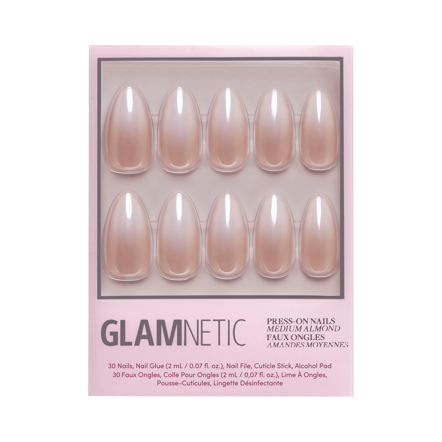 Glamnetic Frosted Chai Press-On Nails