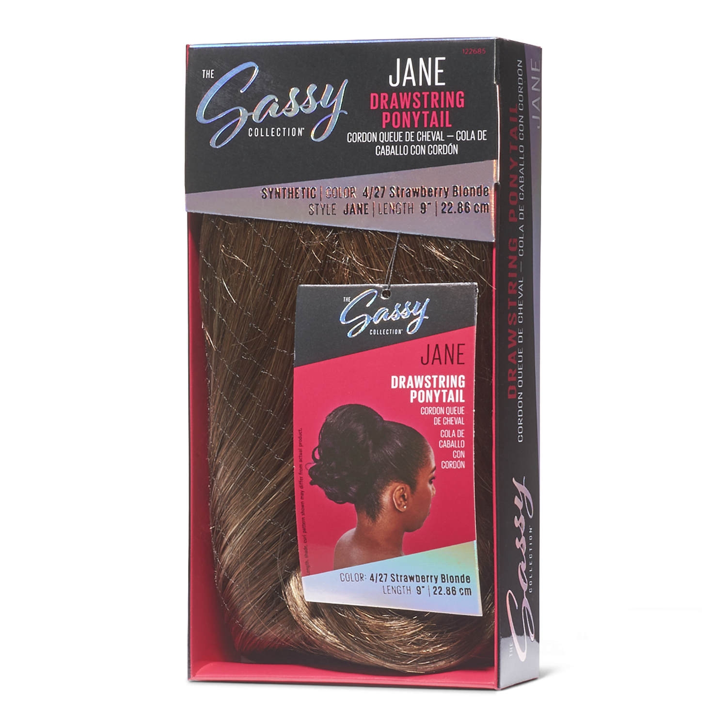 Sassy Jane Drawstring Ponytail Brown Strawberry Blonde