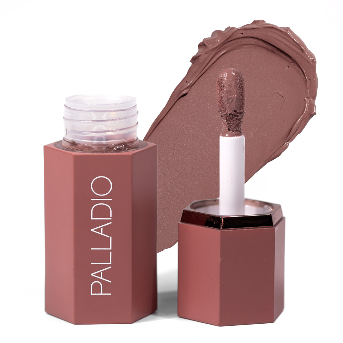 Palladio Beauty Liquid Blush - 2-in-1 Lip & Cheek Tint - Dusty Rose