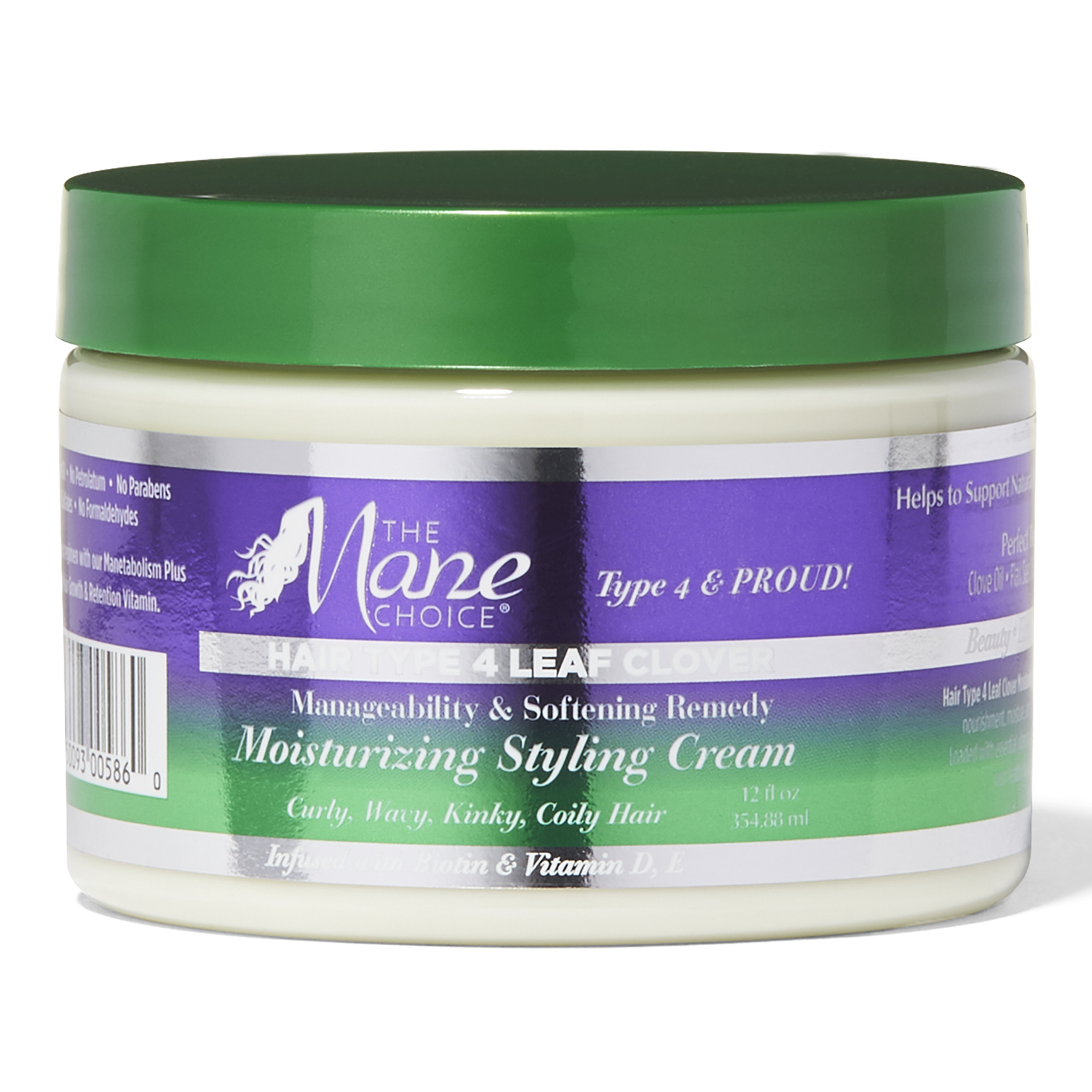 The Mane Choice Hair Type 4 Leaf Clover Moisturizing Styling Cream, 12