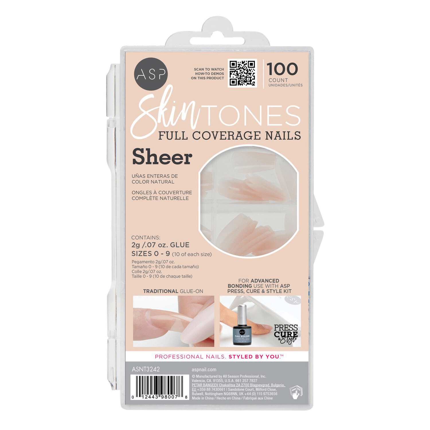 Full Coverage Skin Tone Nails