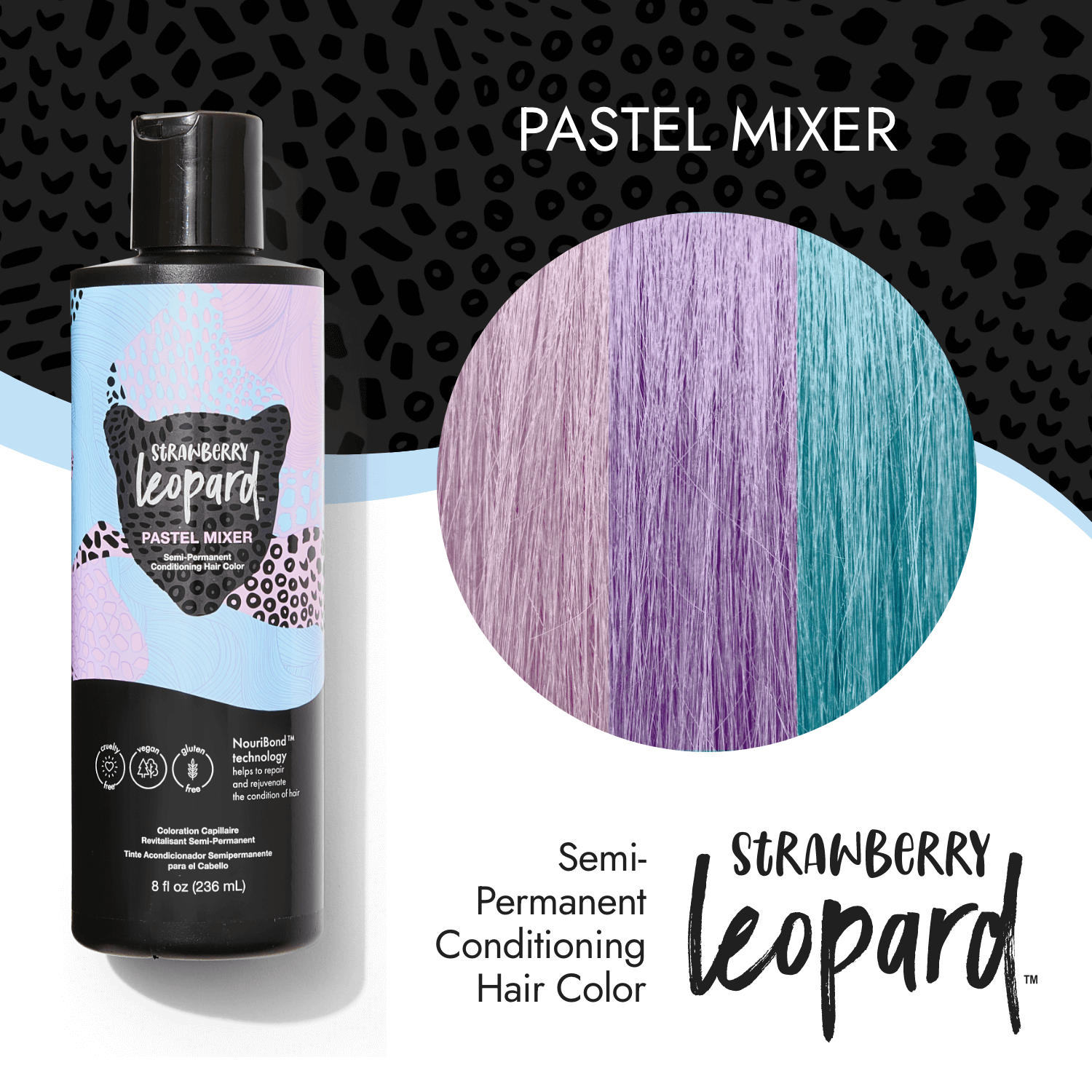 Strawberry Leopard Pastel Mixer