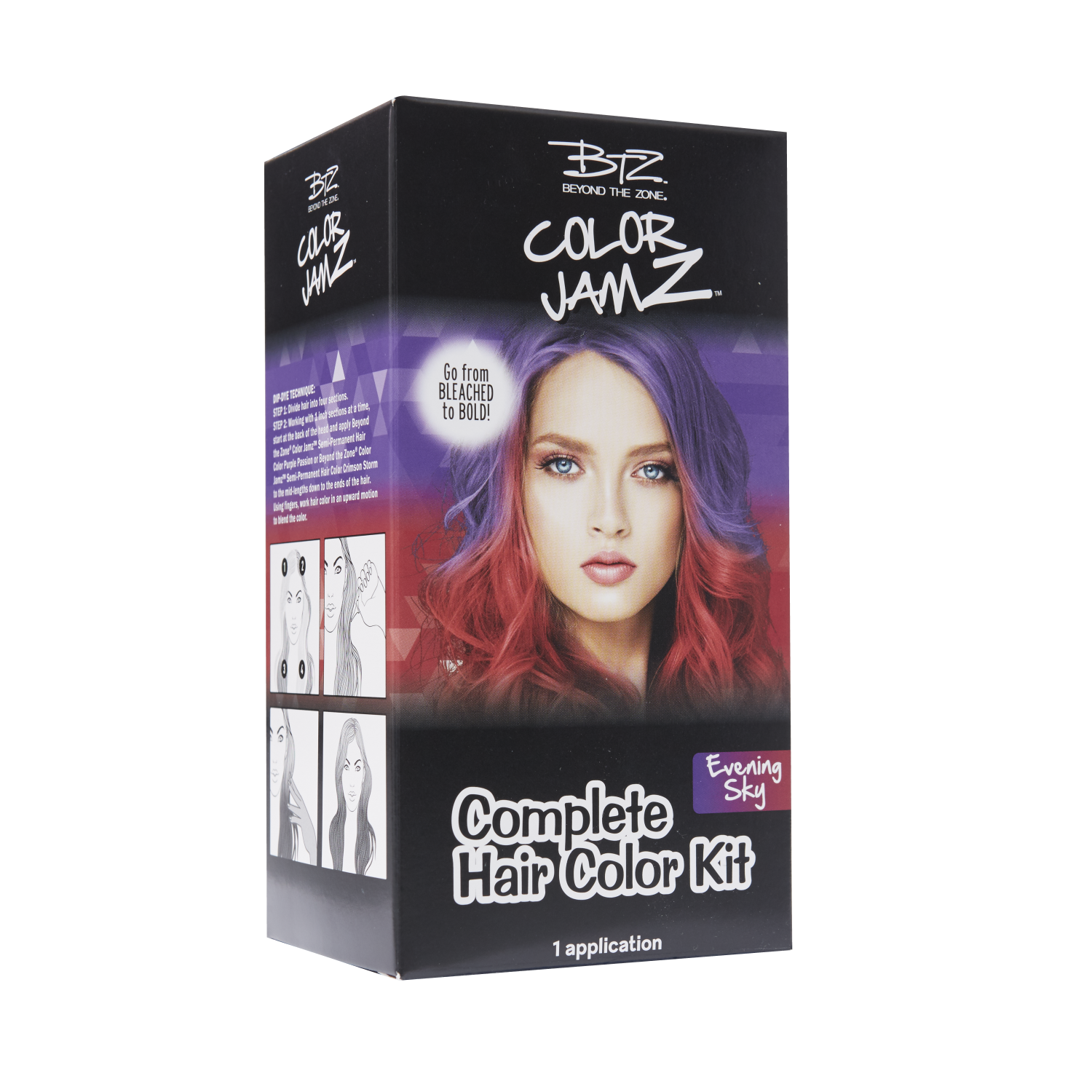Evening Sky Complete Semi Permanent Hair Color Kit By Beyond The Zone