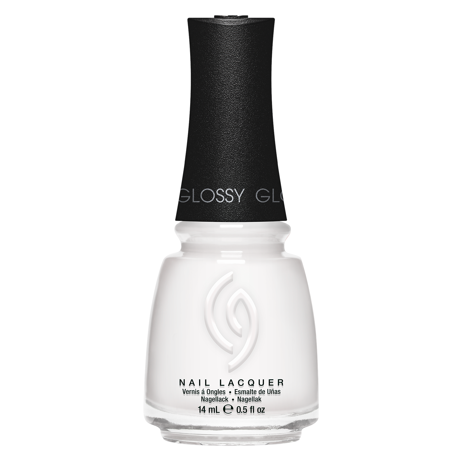 China Glaze Mega Pigment Nail Lacquer, Creme Cool Tones - White On White