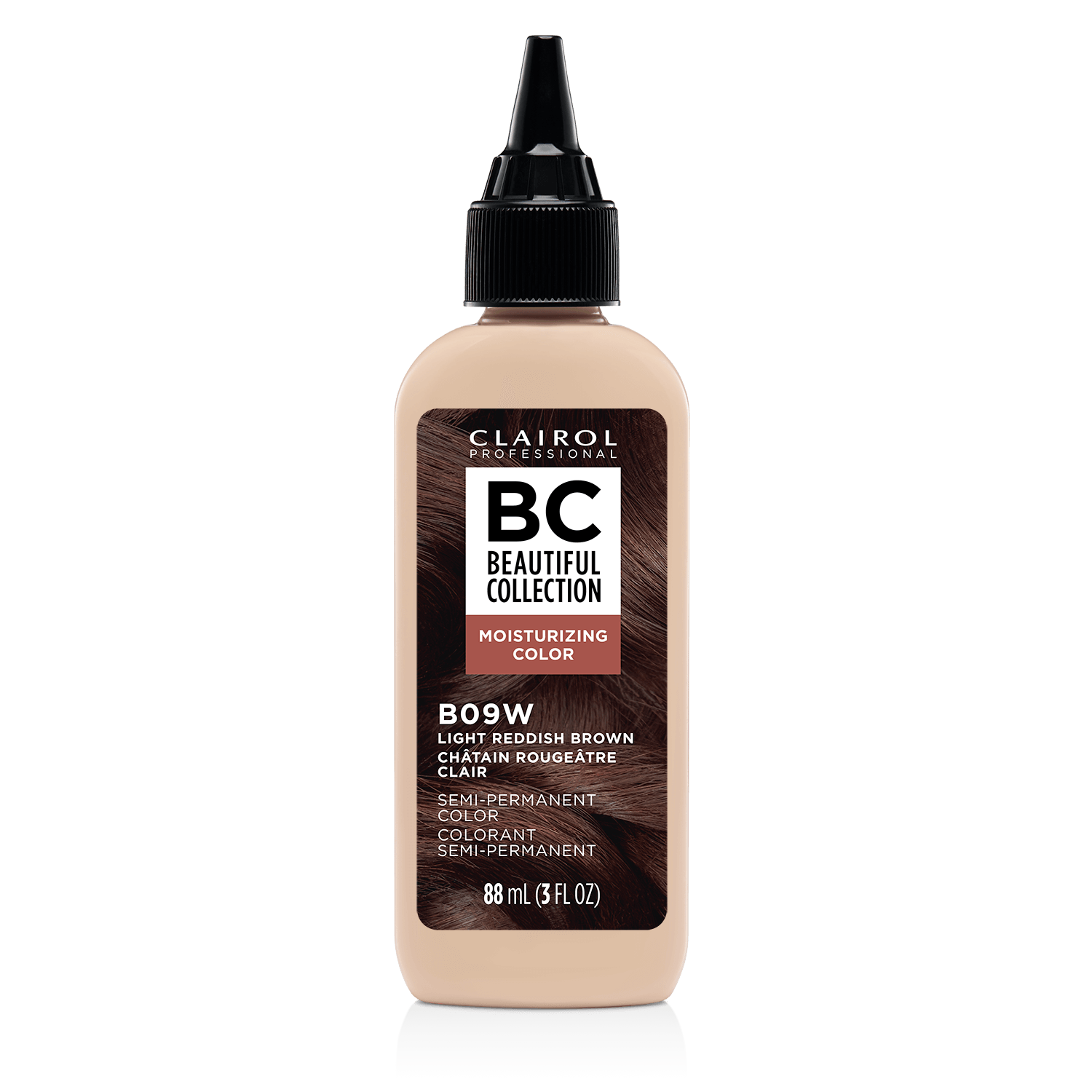 Clairol Professional B09W Light Reddish Brown Semi Permanent Moisturizing Hair Color 3 oz