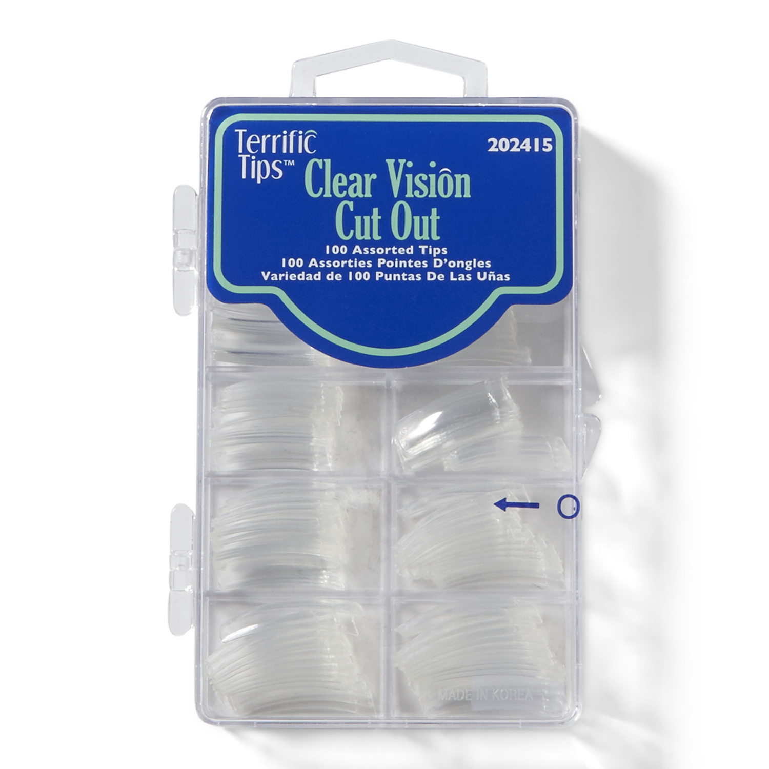 Soft Gel Tips Medium Stiletto Clear 110 Count