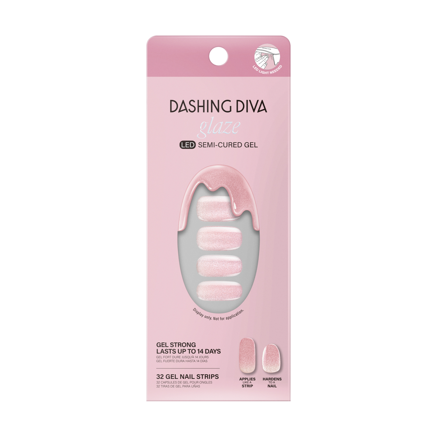Dashing Diva Glaze Art Semi-cured Gel - Ballerina Blush