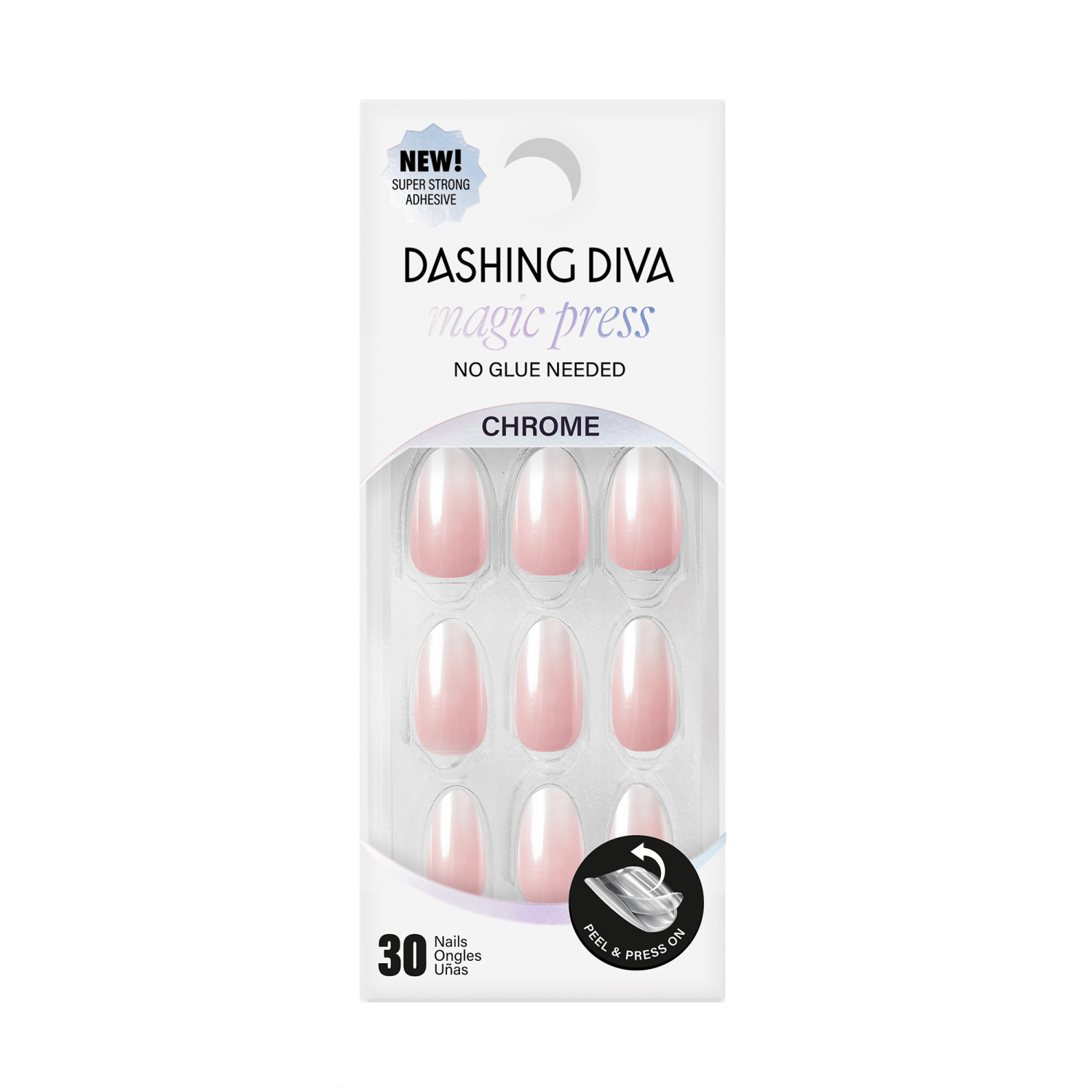 Dashing Diva Magic Press Premium Press-On Nails Rosewater Glaze