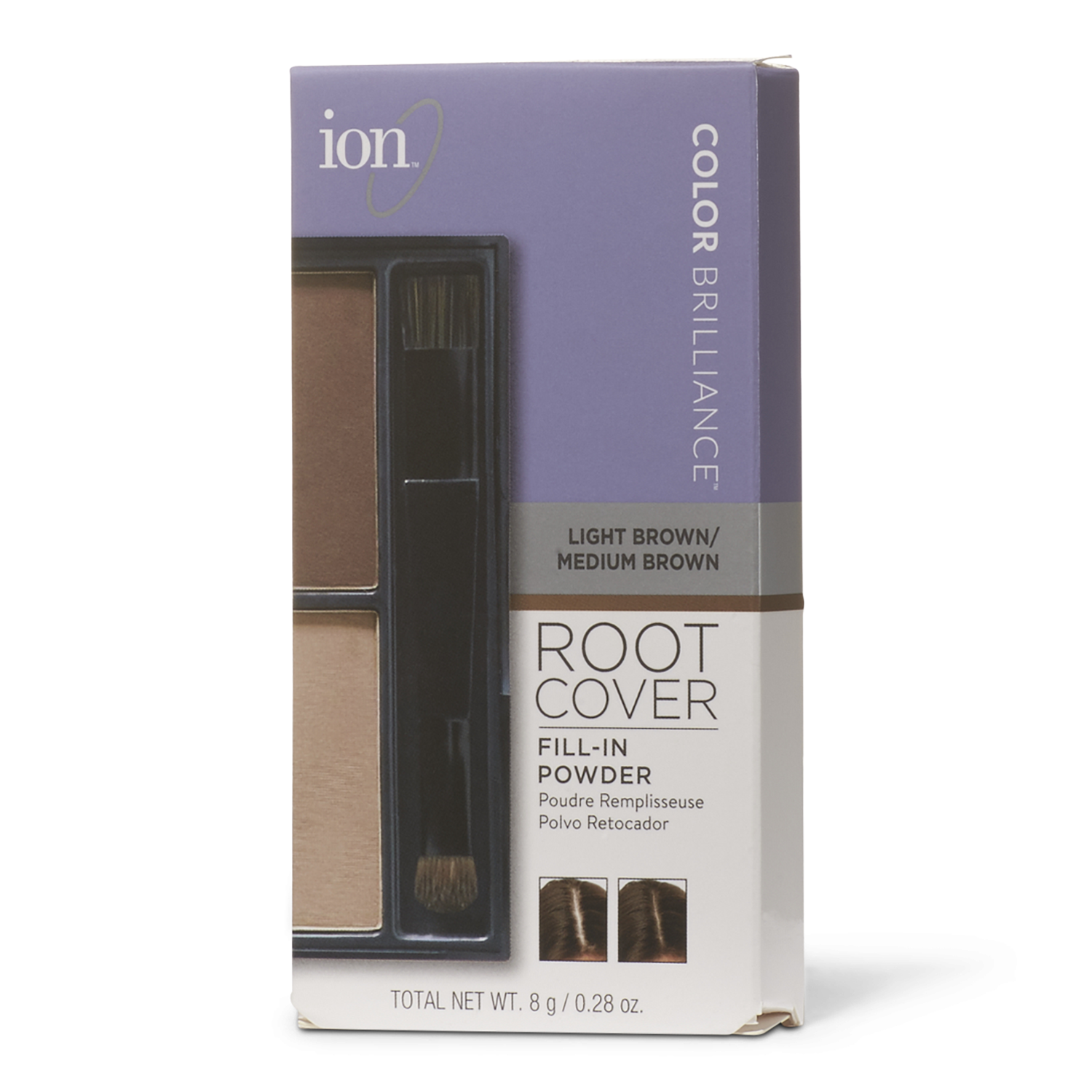 Ion Light/Medium Brown Root Cover Fill-in Powder .08 Oz