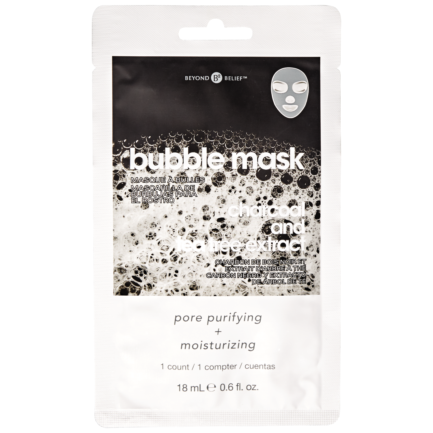 picture of Beyond Belief Charcoal Bubble Facial Mask