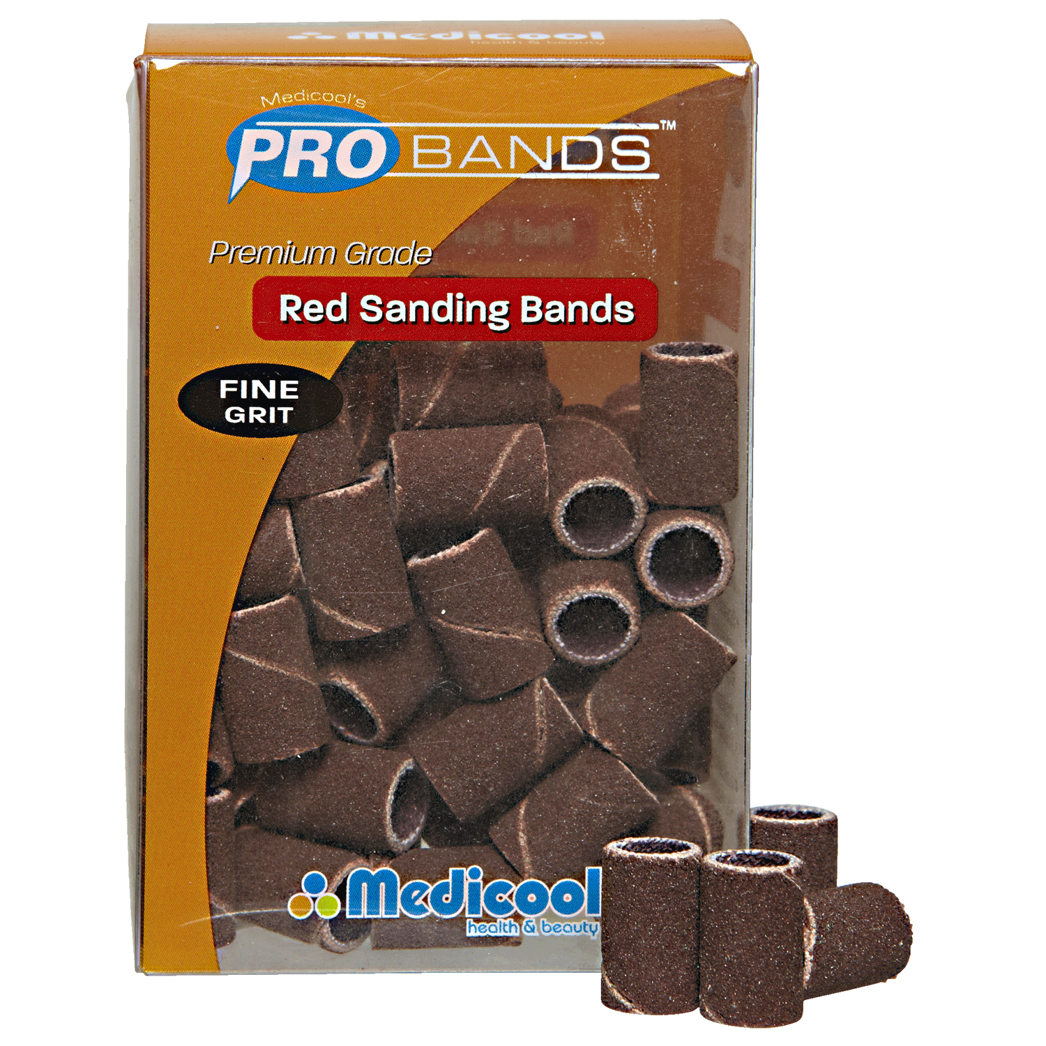 Medicool Pro Red Fine Sanding Bands fine