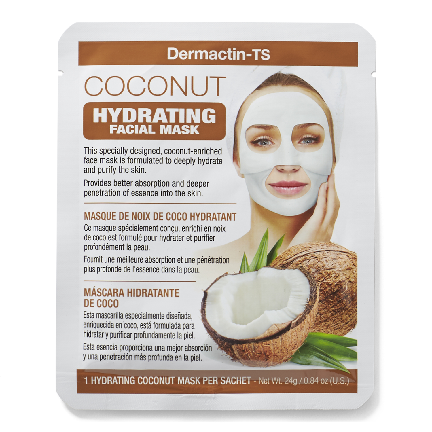picture of Dermactin-TS Coconut Hydrating Face Mask