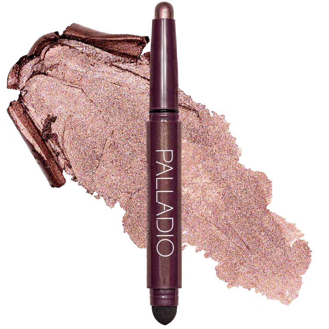 Palladio Beauty Eyeshadow Stick with Sponge Applicator - Burgundy Shimmer