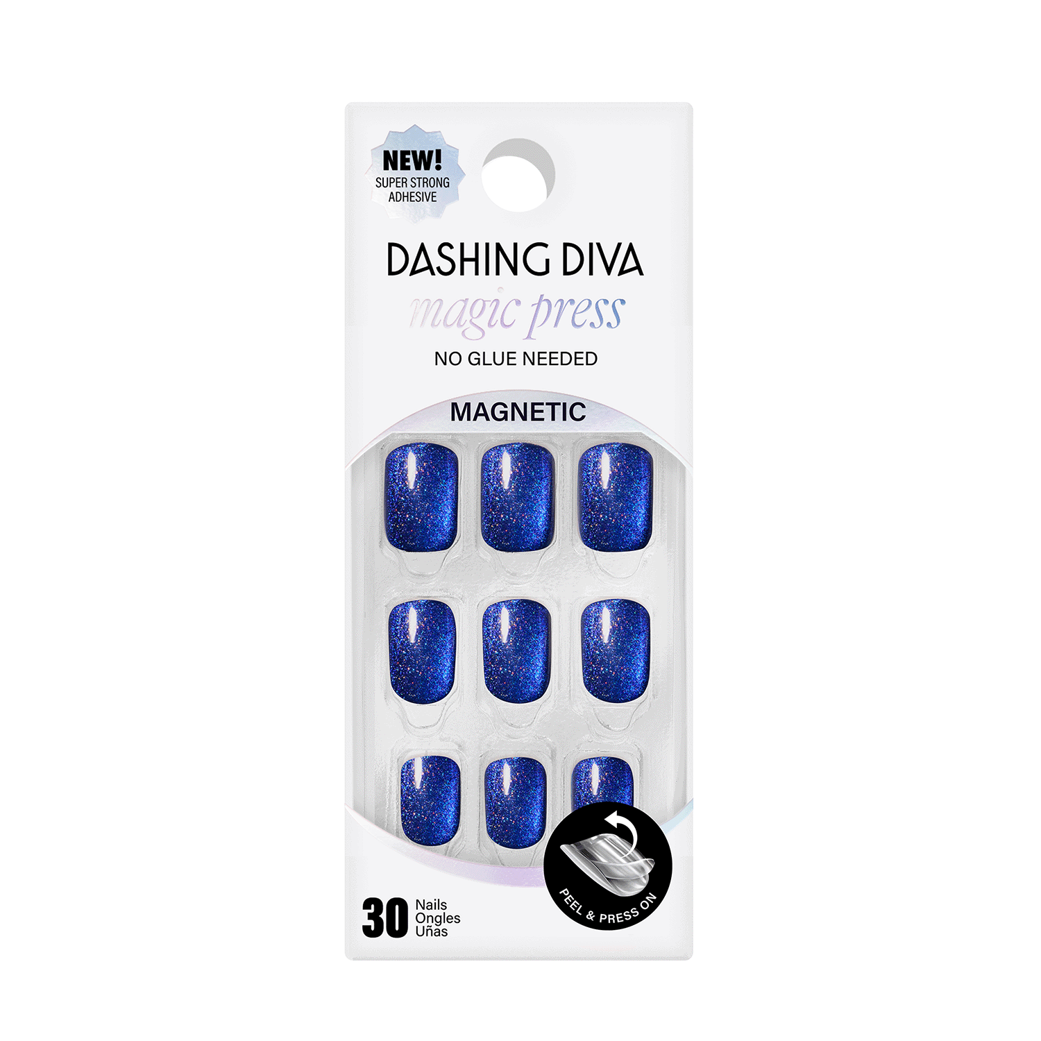 Dashing Diva Magic Press Premium Press-On Nails Wish Come Blue
