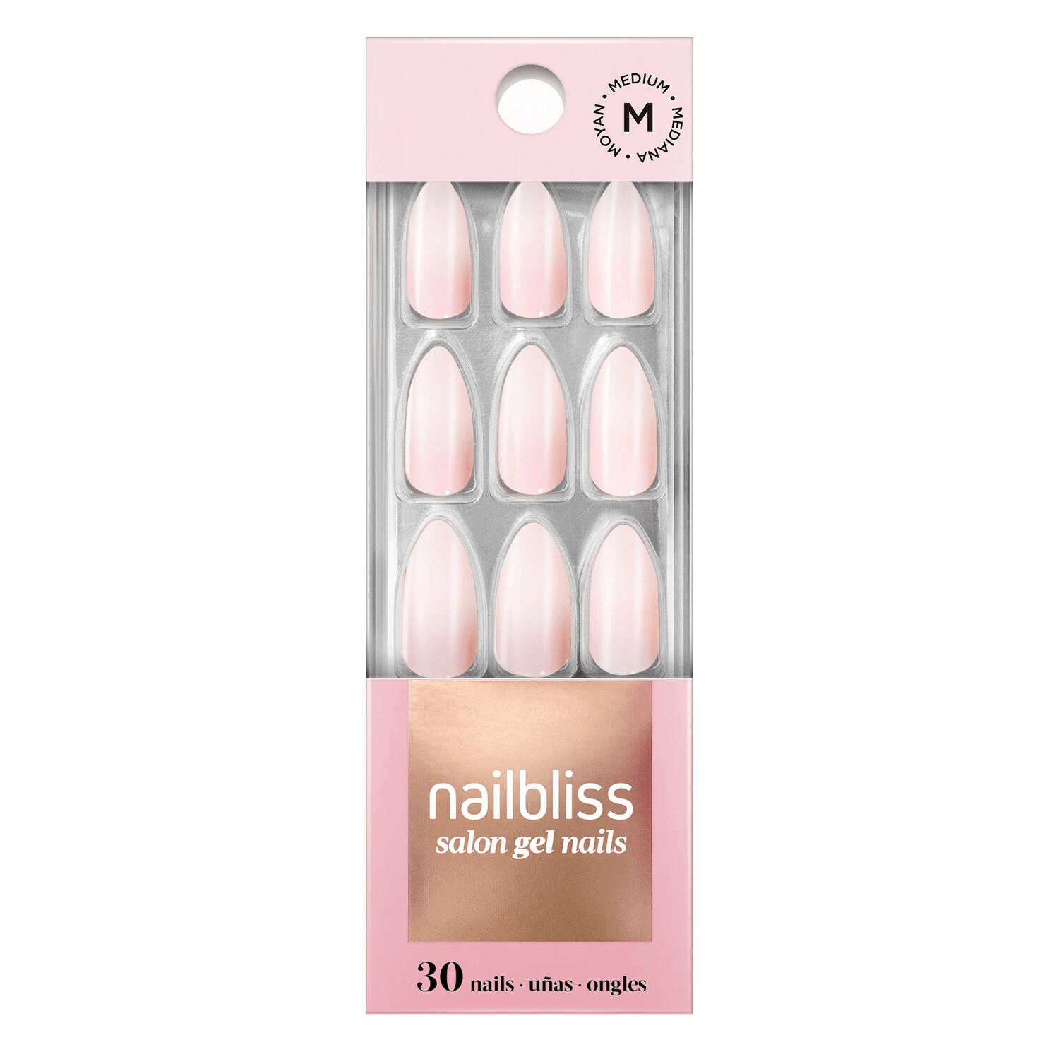 Queen Of Neutrals - glue-on gel nails by Dashing Diva Medium