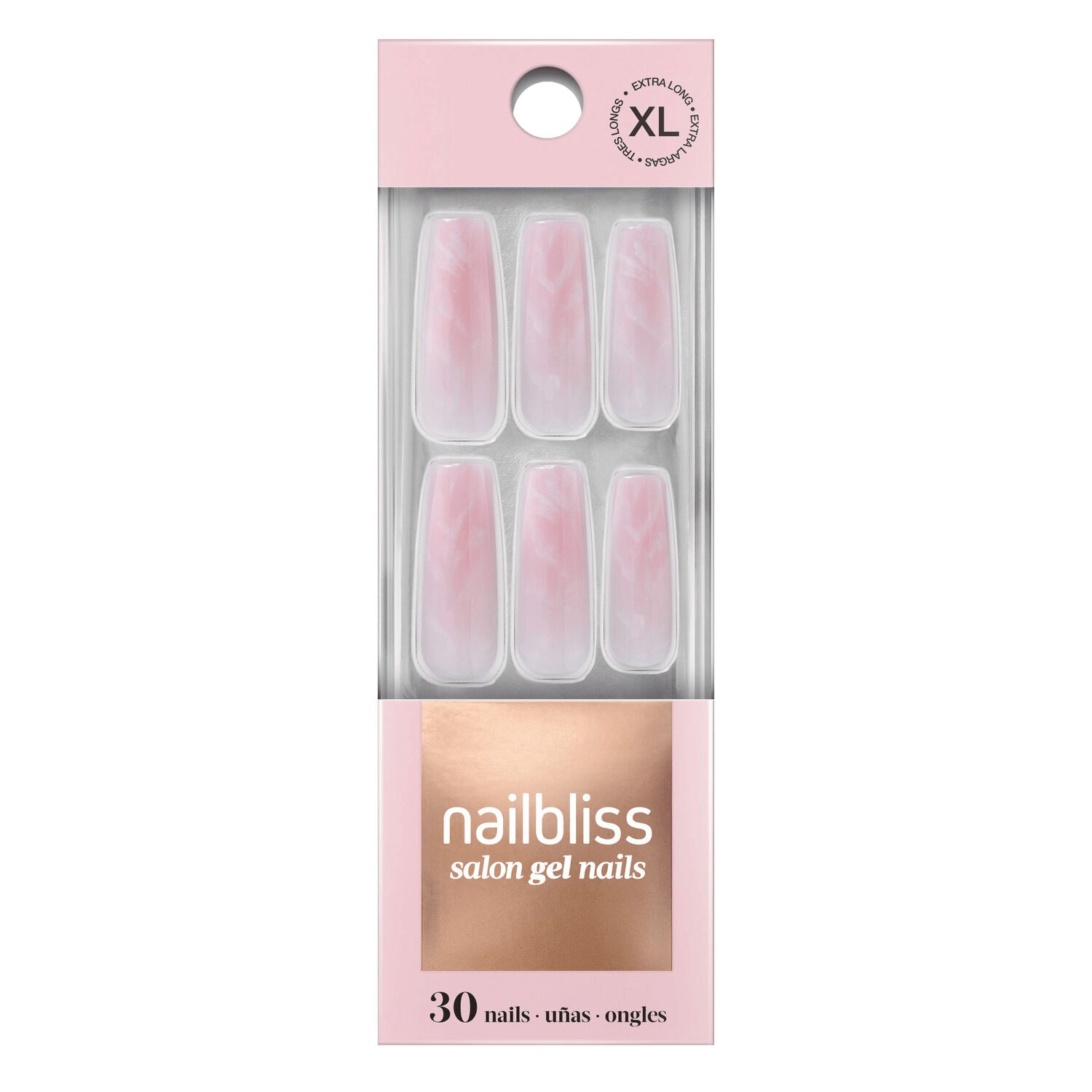 Darling Dreamer - glue-on gel nails by Dashing Diva Pink Extra Long