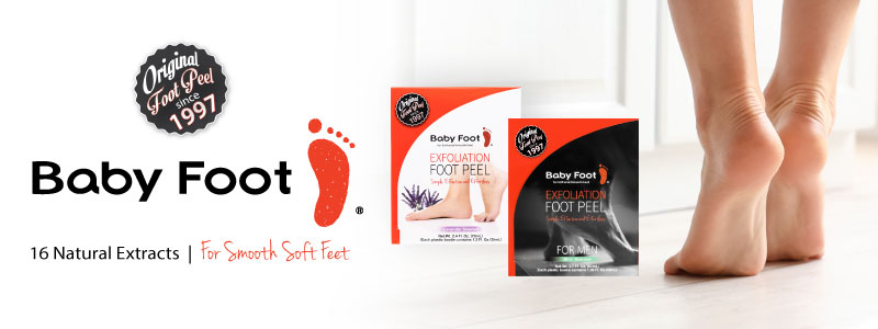 Baby Foot. 16 natural extracts for smooth, soft feet.