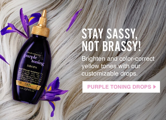 Stay sassy, not brassy! Brighten and color-correct yellow tones with our customizable drops.